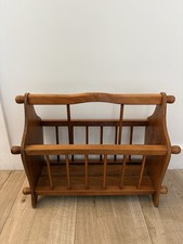 Vintage Wooden Magazine Rack