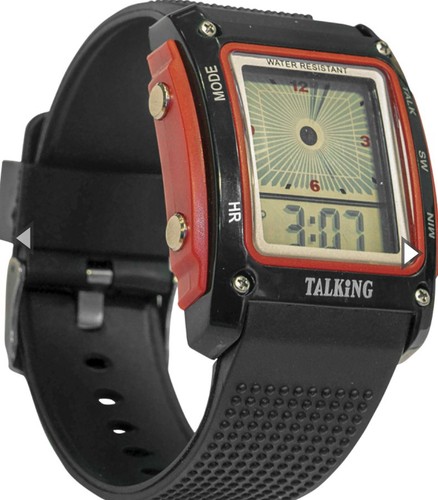 Talking digital wrist watch - talking,
