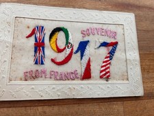 Vintage 1917 WWI Silk