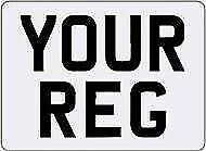 11x8 Square Front White number