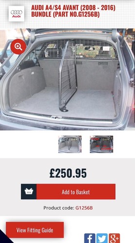 Audi avant dog guard - a4,