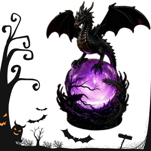 Halloween gothic dragon - gothic, led