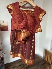 Beautiful Gold and Red Silk