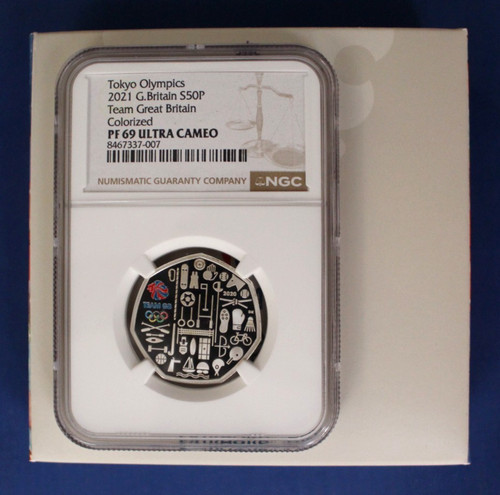 2021 silver proof 50p - silver,