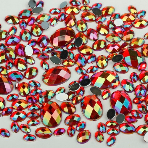 Large iridescent rhinestone - large,