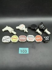 10 Vintage Whisky Bottle Pourers Toppers Ceramic Wade Mid Cen Grants Vat 69 #103