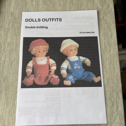 Knitting pattern for dolls - ,