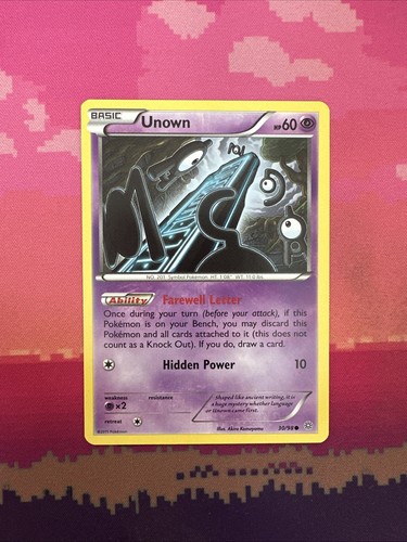 Pokemon card unown lost - pokemon,
