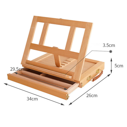 Desk easel and materials - materials, box