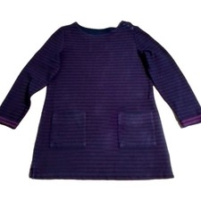 Seasalt -  Connie -Cotton Navy/Purple - Stripped - Tunic - Size 10