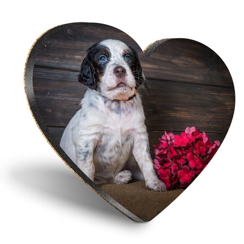 Heart mdf coaster english - heart,