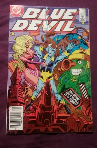 Blue devil signed by gary - devil,
