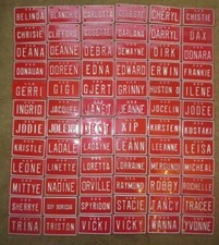 1970's U S A red Mini  Metal