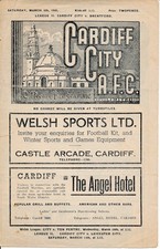 Cardiff City v Brentford 1947/1948 - Football Programme