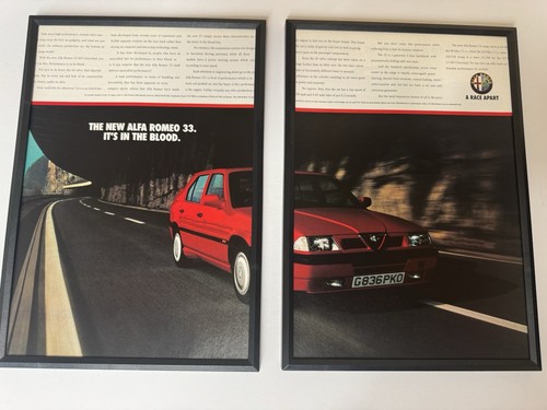 Framed original alfa romeo - alfa, 33