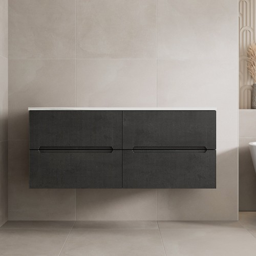 1200mm white marble - white, vanity