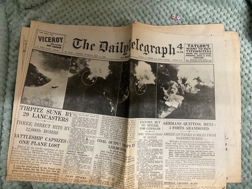 Historic newspaper militaria - newspaper,