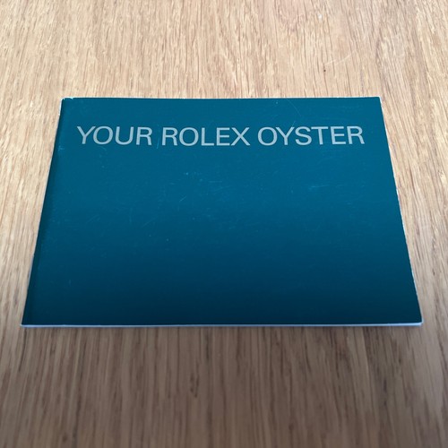 Your rolex oyster - oyster, booklet