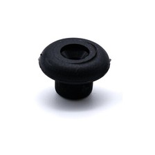 Black nylon lacing button