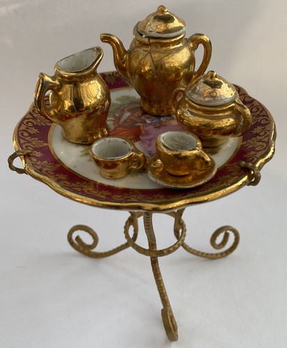 Limoges vintage miniature tea - vintage,
