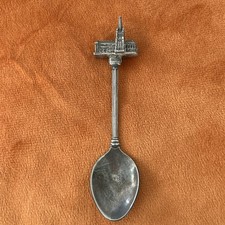 Silver Plated Vintage Collectible Gt Britain Cathedral Spoon Souvenir Teaspoon