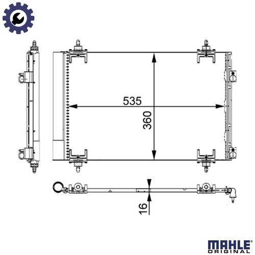 Condenser air conditioning - condenser, ac