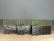 B100: Vintage Britains / other Lead Floral Garden A Trellis Topped Fence Panel.