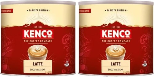 Kenco latte instant coffee tin - coffee,
