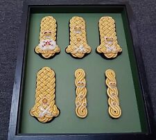 Framed Set of General Staff Epaulettes