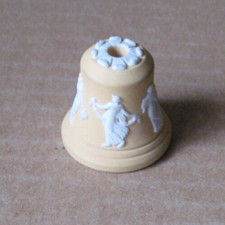 Wedgwood  DANCING HOURS Floral Girl YELLOW Jasperware LIGHT CORD PULL RARE