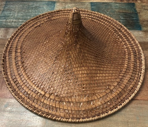 Asian wicker hat coolie - asian, bamboo