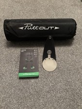 PuttOUT Deluxe Golf Putting Mat with Pressure Putt Trainer Bundle