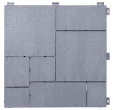Mosaic light grey garden patio - mosaic,