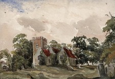 Antique Watercolour Painting -