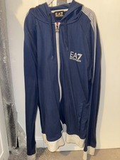 armani ea7 xxl hooded zip up mens