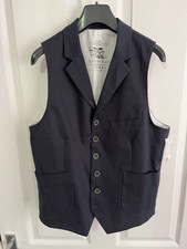 The Spitalfields Clothing Co Navy Waistcoat Men’s 40R Custom Made New UK 50 EUR