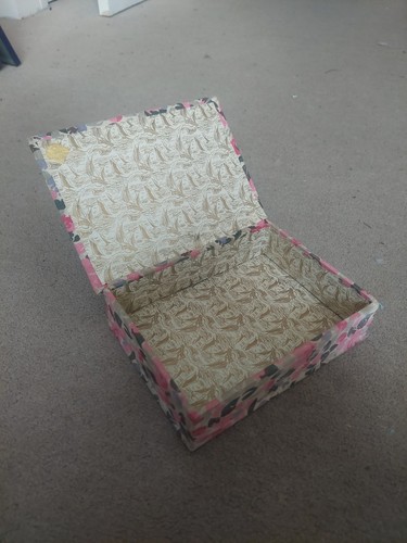 Vintage french fabric covered - fabric,