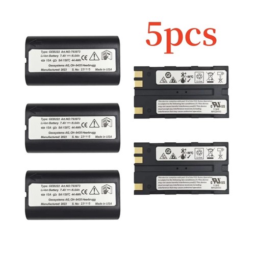 5pcs geb222 battery for leica - 5pcs,