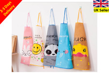 2x Women Girl Chef Apron Waterproof Kitchen Cooking Baking Painting Crafting