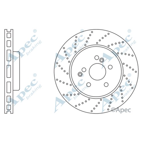 Brake discs vented grooved - discs,