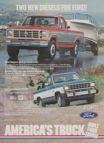 1983 ford diesel pickups - ford,