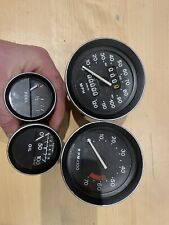 mgb late rubber bumper smiths dials set - gauges - speedo tacho mgbgt