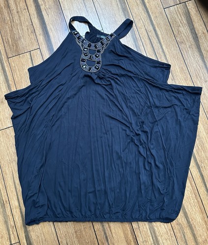 Relaxed soft jersey - , beaded