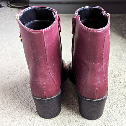 New look burgundy synthetic - look,