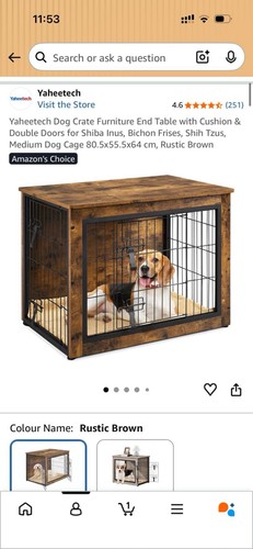 Rustic brown dog - , crate.