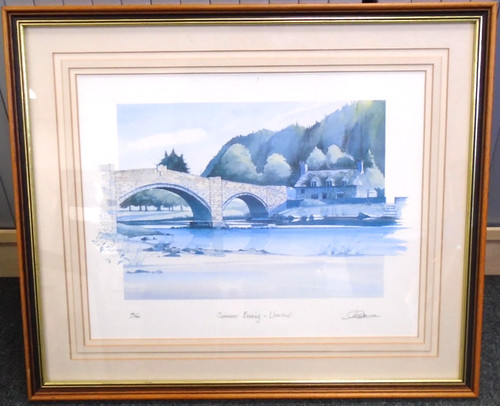 Framed print summer evening - summer,