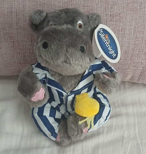 Silentnight hippo plush - hippo, soft