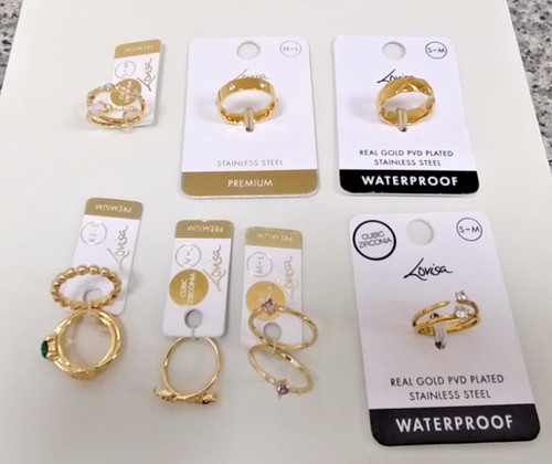Lovisa gold coloured rings - lovisa,