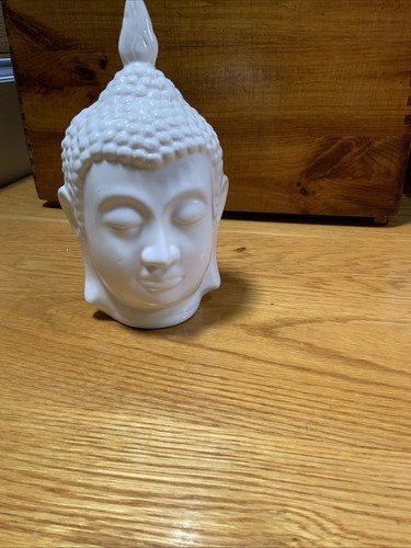 Ceramic buddha head - buddha,