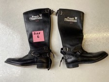 Vintage Classic Frank Thomas Motorcycle Boots Size 6